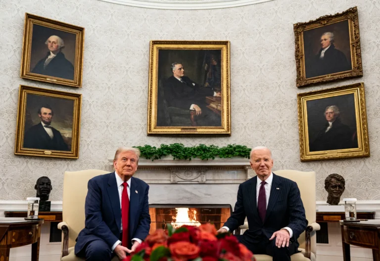 Trump describe como “muy agradable” su reunión con Biden en la Casa Blanca