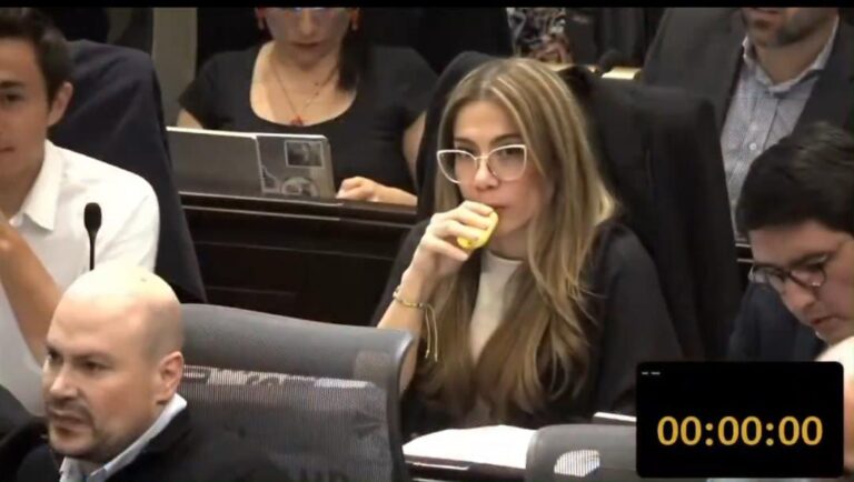 Reforma a la salud: Catherine Juvinao fue captada usando un vapeador en el Congreso