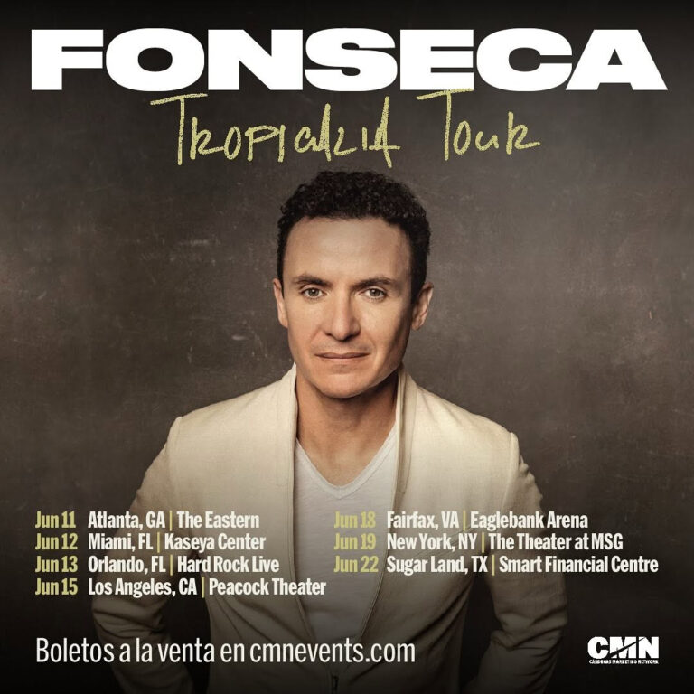 Fonseca anuncia su gira “Tropicalia” 2025: nuevos conciertos en Colombia
