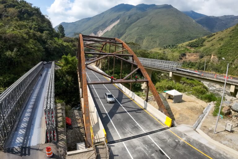 Puente metálico Naranjal. Foto: Gob Meta