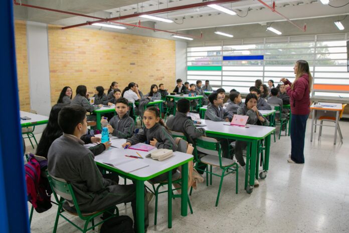 Imagen de la Alcaldia Mayor de Bogota. Colegios funcionando normalmente