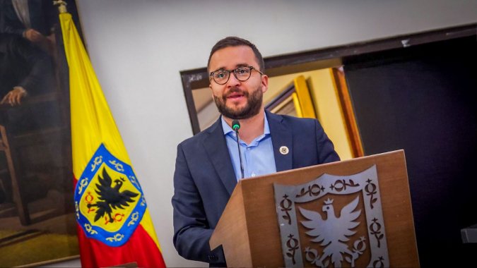 FOTO del concejal Andrés Barrios - Imagen Oficina de Comunicaciones del Concejo de Bogota