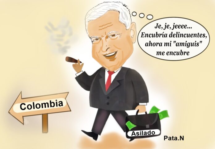 Caricatura del día- MARTINELLI de encubridor a encubrido - RFealizada por el periodista y caricaturista Norberto Patarroyo L. Pata.N -