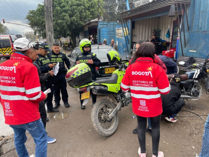 Foto Alcaldía de Bogota - Sellado montallantas denunciado por la ciudadanía en el que habrían cobrado más de 1 millón de pesos