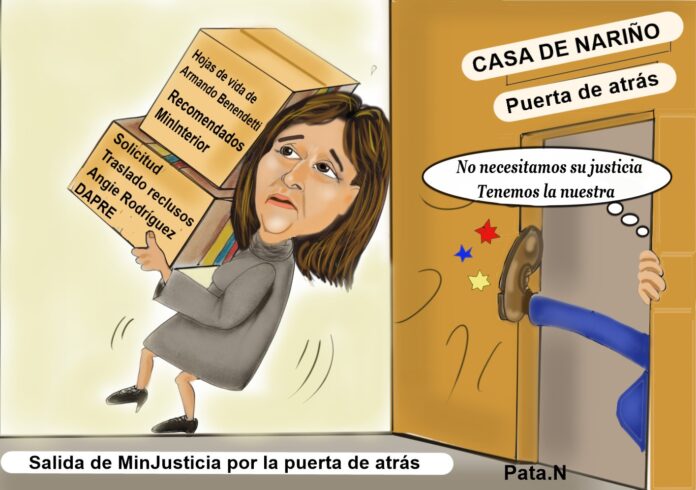 SALIDA DE MINJUSTICIA - La ministra de Justicia, Ángela María Buitrago, renunció porque en las últimas semanas se venían realizando intentos de injerencia en la cartera que dirige.