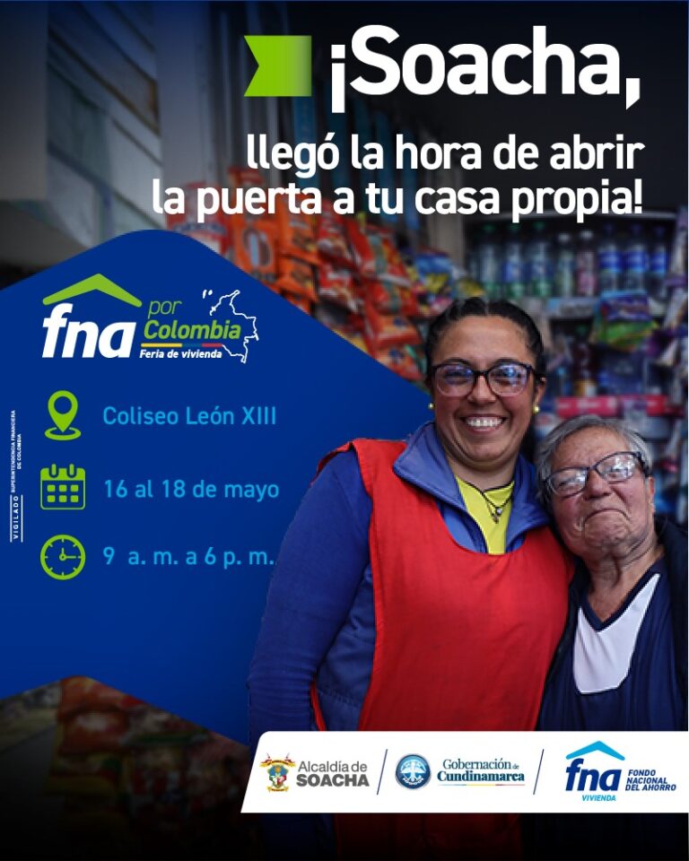 Soacha recibe la primera feria de vivienda del FNA: oportunidades reales para adquirir hogar