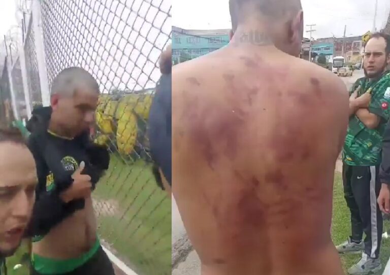 Hinchas del Bucaramanga denuncian agresión policial en Bogotá