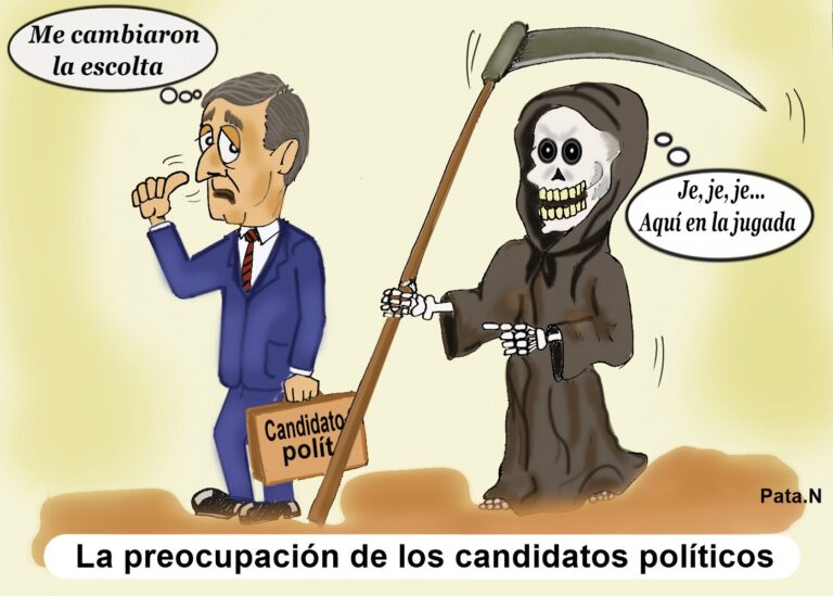 Caricatura de Norberto Patarroyo-La preocupacion de los candidatos políticos