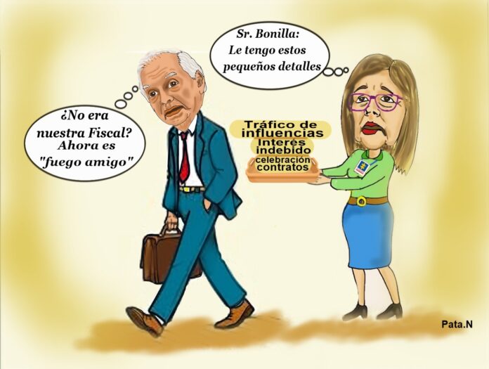 Caricatura del día- Ricardo Bonilla- No era nuestra Fiscal- Realizada por Norberto Patarroyo L. - Pata.N