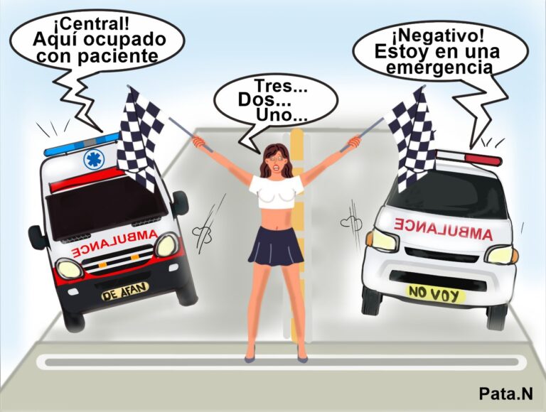 Caricatura-del-dia-Ambulancias-rapidas-y-furiosas-en-Bogota-Piques-con-vehiculos-de-emergencia-Realizada-por-Norberto-Patarroyo-L-Pata.N.jpg
