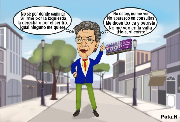 Caricatura-del-dia-La-encrucijada-de-Claudia.-No-sabe-si-caminar-por-el-anden-de-la-izquierda-la-derecha-o-el-centro-de-la-via.-Por-Norberto-Patarroyo-L.jpg