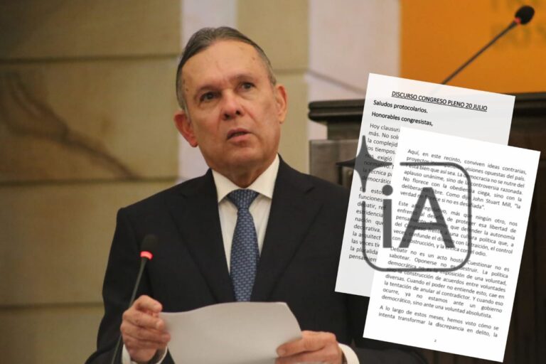 La jugada del saliente presidente del Senado, Efraín Cepeda: la IA le ayudó a hacer el discurso con el que atacó al gobierno Petro
