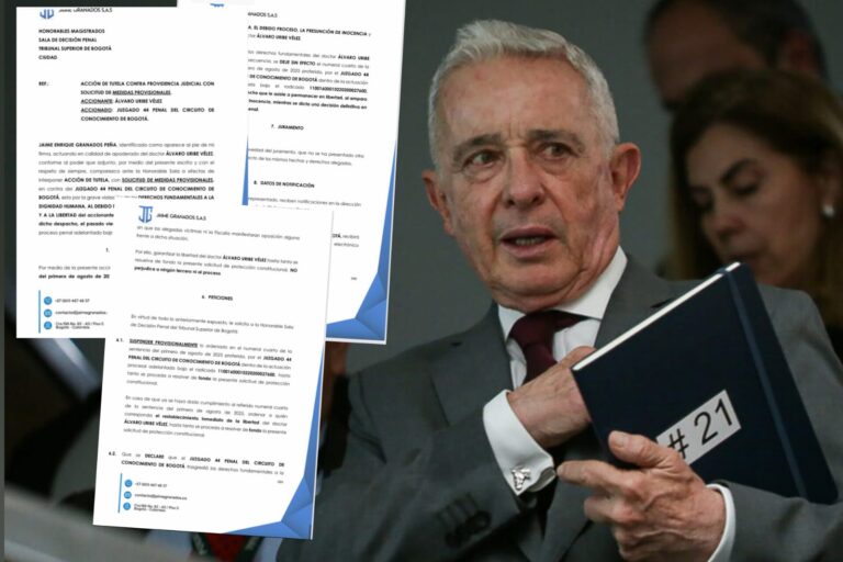Presentan tutela tras condena a Álvaro Uribe por manipulación de testigos