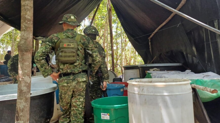 Ejército destruye laboratorio de cocaína en Norte de Santander