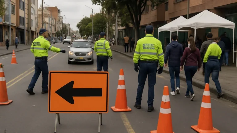 Guía de desvíos: cierres viales en Bogotá por elecciones