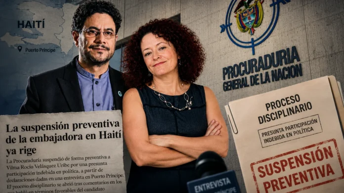 Suspensión preventiva de la embajadora