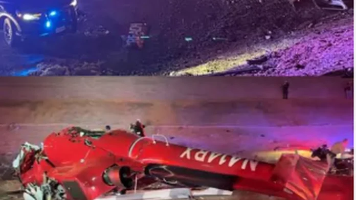 Accidente de helicóptero que cubría