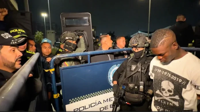 operativo de seguridad en Bogotá